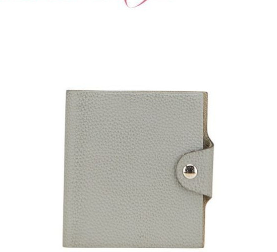 Hermes Ulysse PM Gray Clemence Leather Notebook Cover Authentic