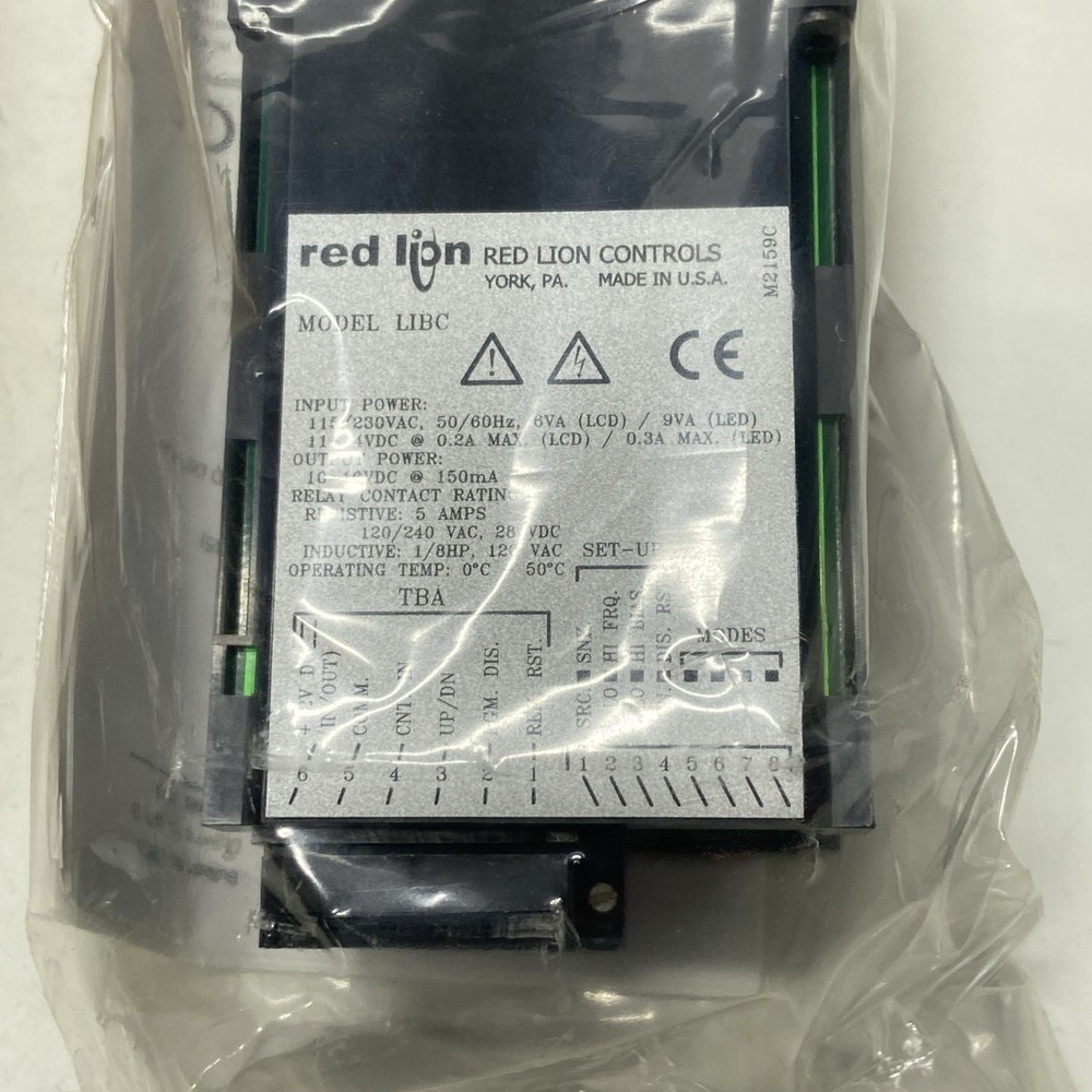Red Lion Controls LIBC1E00 Single Preset Counter Module