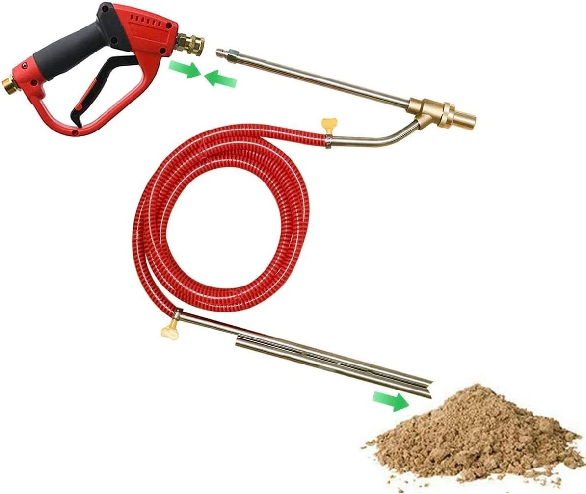 Pressure Washer Sandblasting Kit 5000 PSI Wet Abrasive Sandblaster Attachment wi