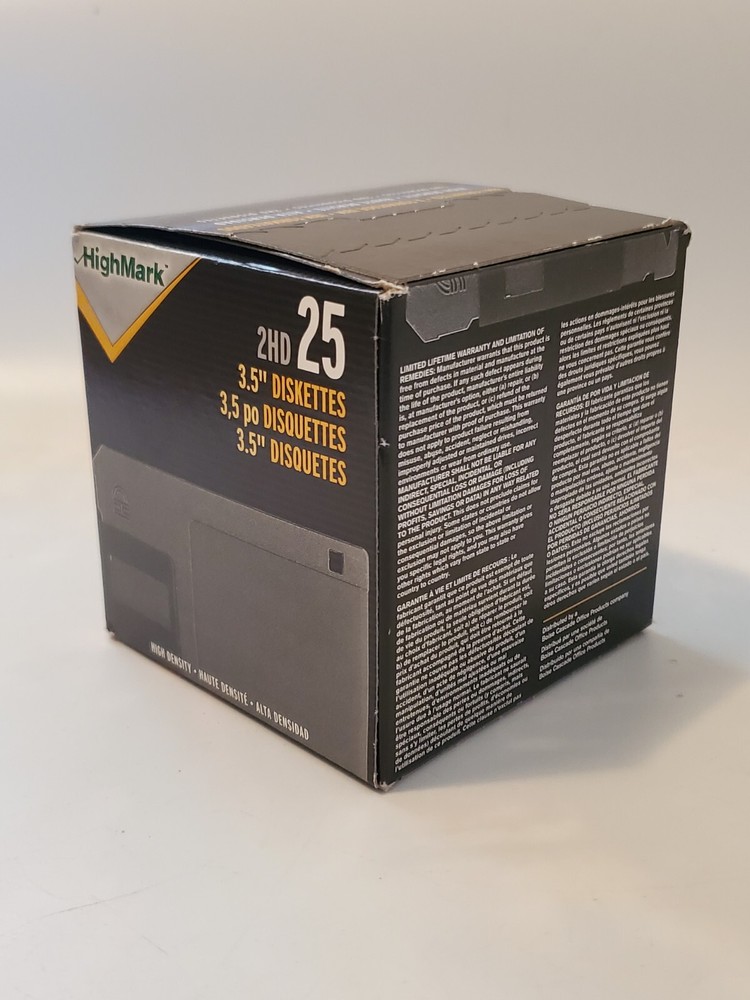 HighMark 25 Floppy Diskette DISK 2HD High Density IBM Formatted 3.5" New SEALED