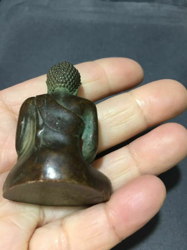 Old Tibetan Buddhism bronze Medicine Buddha Sakyamuni Shakyamuni Buddha statue
