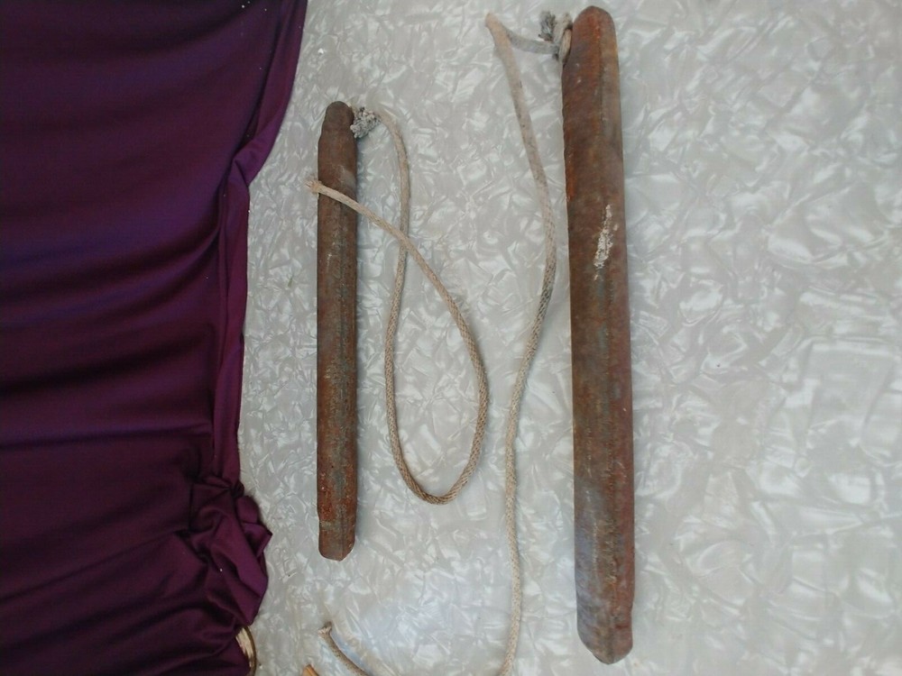 WINDOW WEIGHTS SET OF 2 ANTIQUE.
