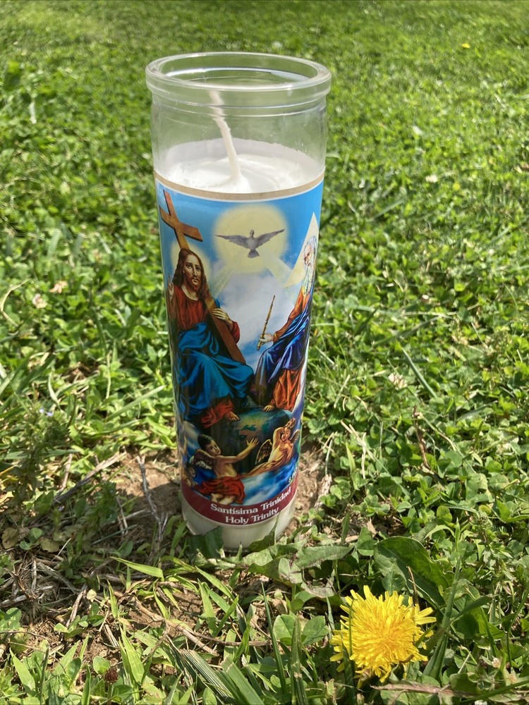 Holy Trinity 8 Inch Candle