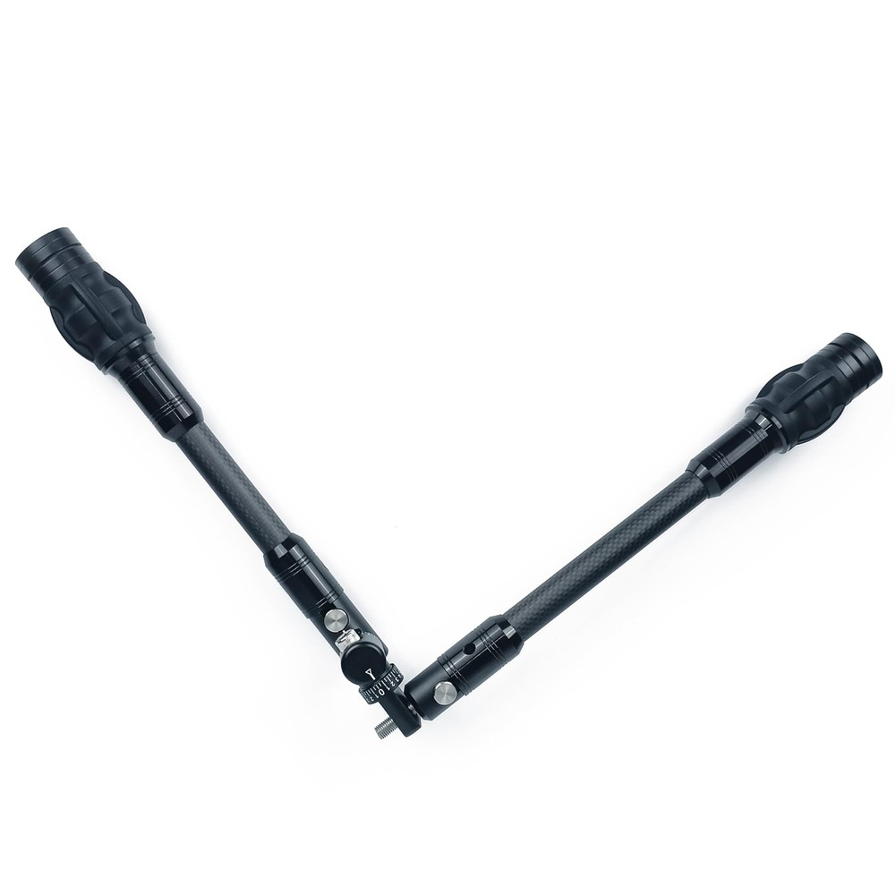 New Best Carbon Archery Bow Stabilizer Single Side Adjustable V-Bar Mount Quick