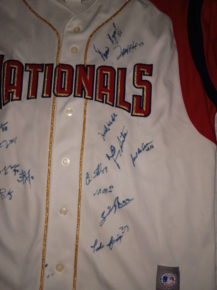 Washington Nationals Team Signed Auto Jersey