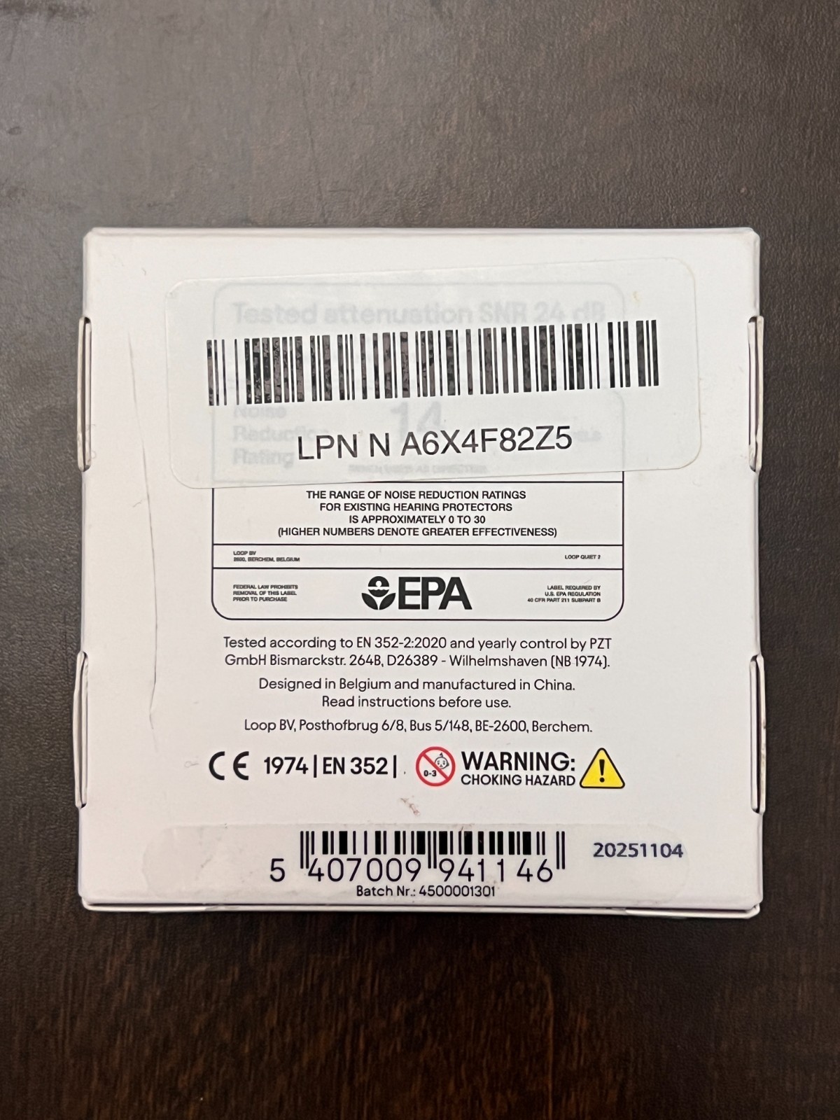 NIB~ Loop Quiet 2 Black Earplugs Ultra Comfy Reusable Noise reducing for Sleep