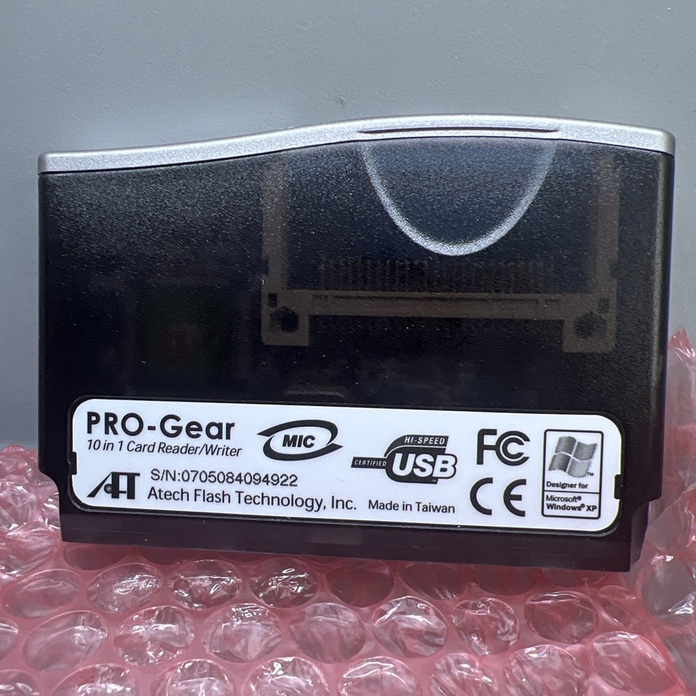 AFT Pro-Gear Card Reader 10 in 1 card reader Windows XP