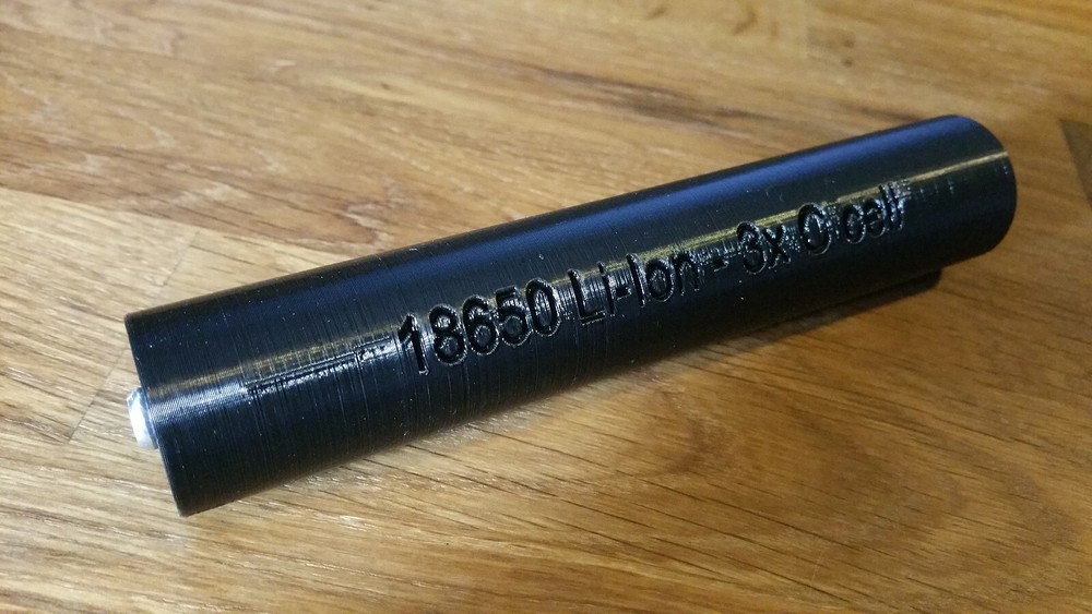 18650 Li-Ion to 3x C-cell Flashlight Adapter