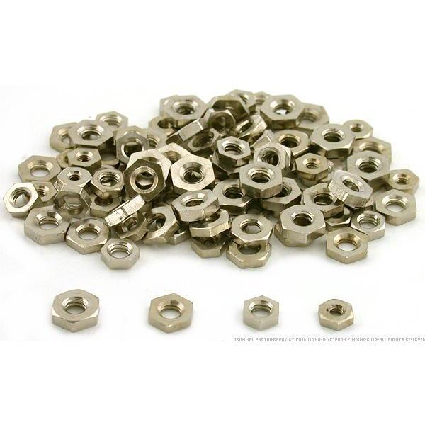Nickel Plated Clock Screws Nuts Clockmakers Repair Part