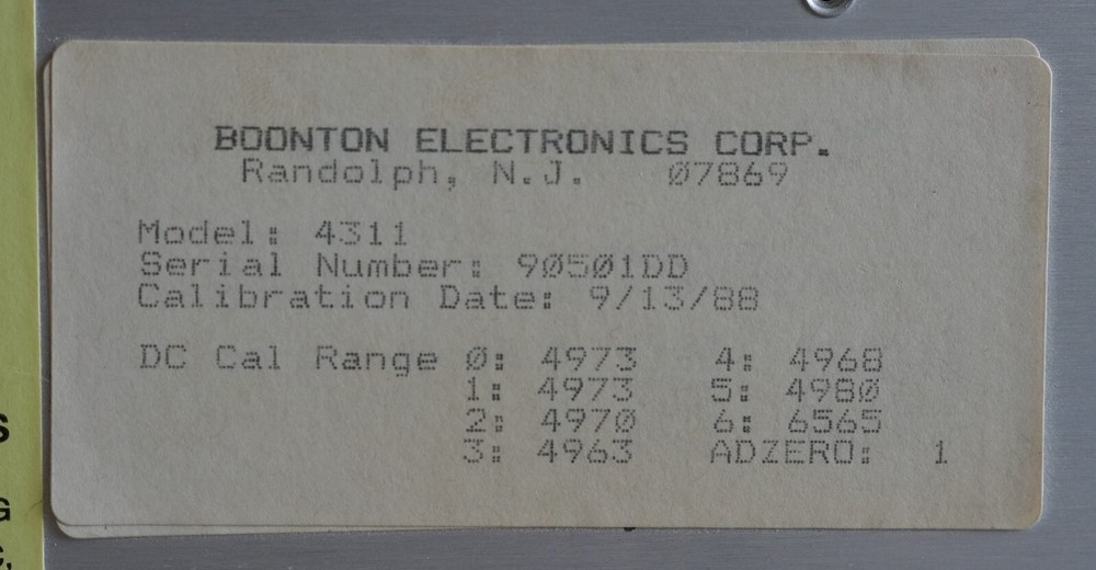 Boonton 4310 powermeter unit