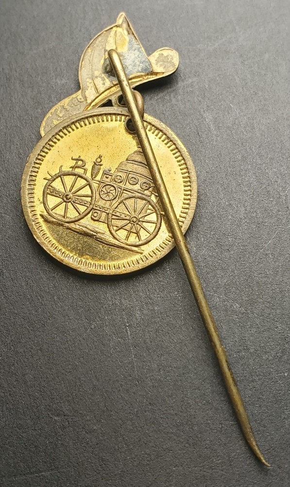 Firemen's Parade Pin With Token