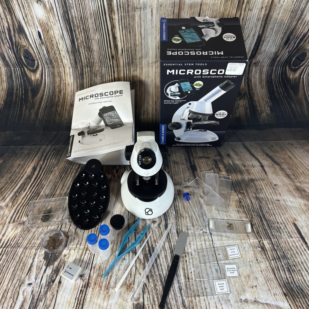 The Thames & Kosmos Microscope Essential STEM Tool with Smartphone Adapter Bugs