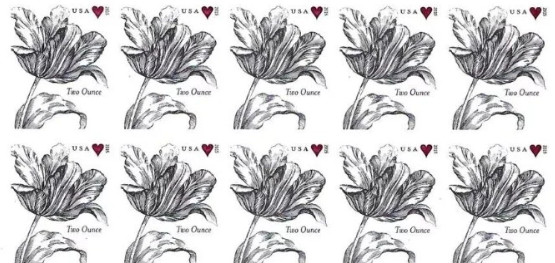 2 Sheets 40 FOREVER STAMPS 2 Oz Vintage Tulip Wedding