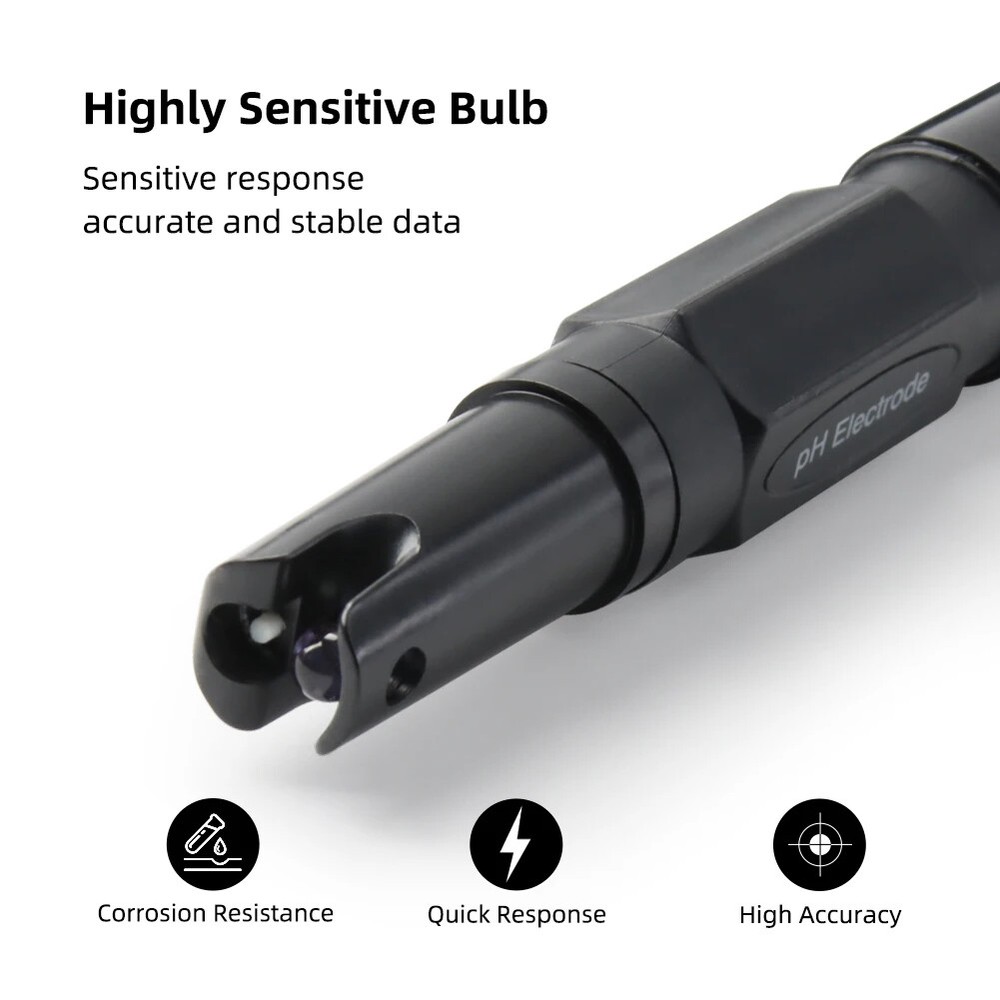Professional PH Probe Electrode Test PH Meter BNC Connector Cable Length 110cm