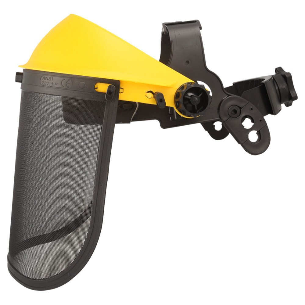 Face Mask Shield & Mesh Safety Visor Use With Chainsaws, Brushcutters, Strimmers