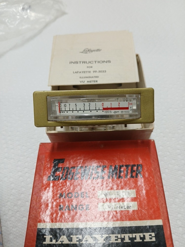 Edgewise Meter Model 99 5033 VUMETER