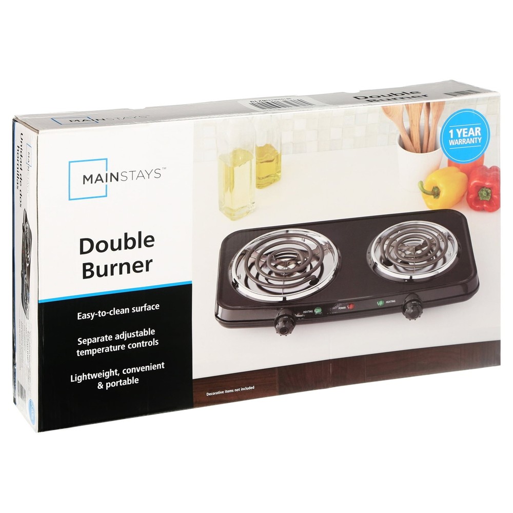Double Burner Portable Easy To Cook Adjustable Temperature Control Kitchen Cook