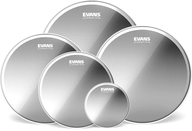 Evans System Blue Marching Tenor Drumhead Pack