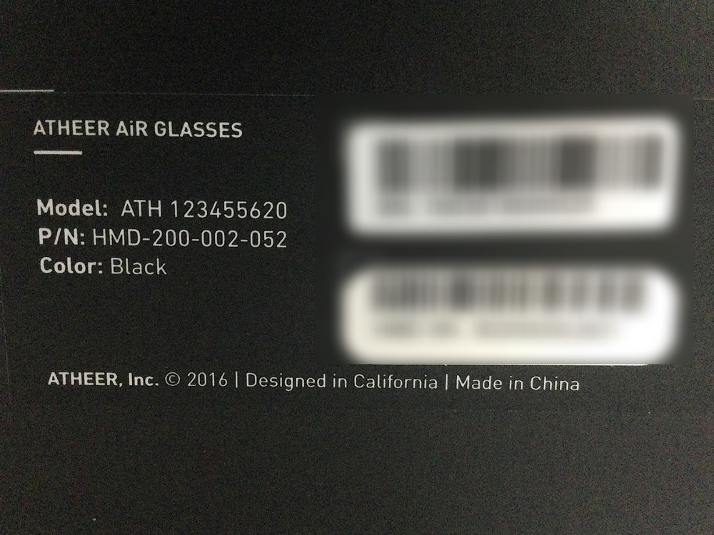 NOB Atheer HDMI VR Augmentation Glasses & Camera Headset Wearable Computer