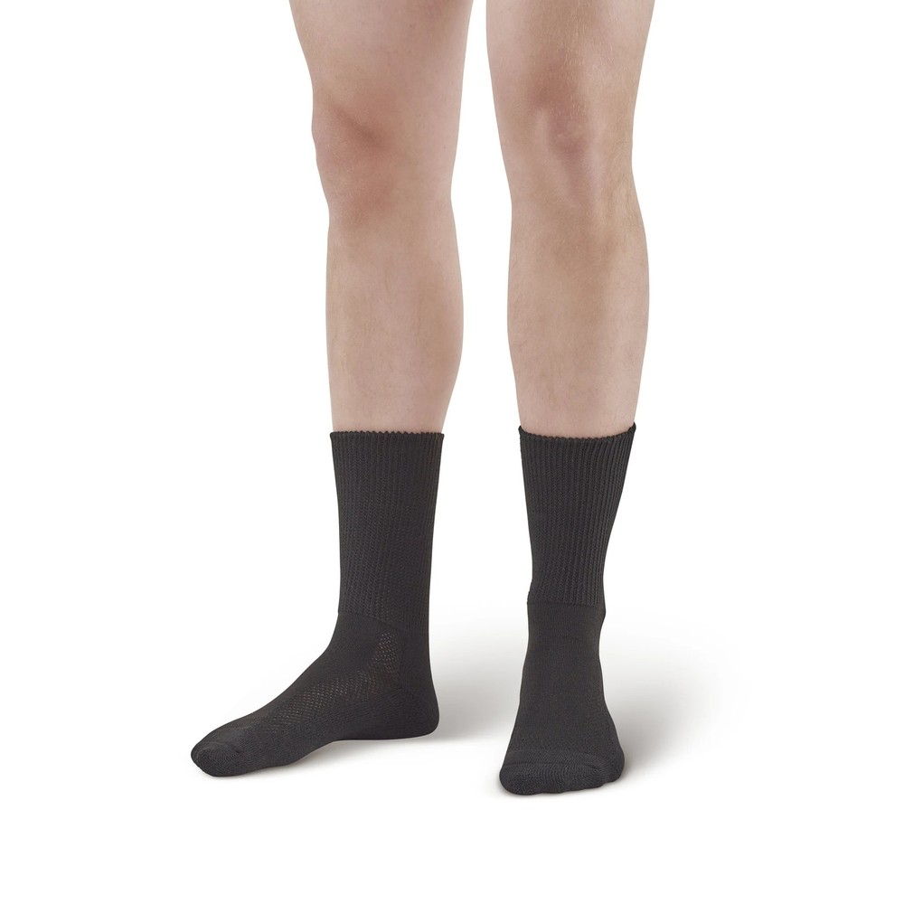 Ames Walker 737 Polyester Diabetic Crew Socks (Two Pack)