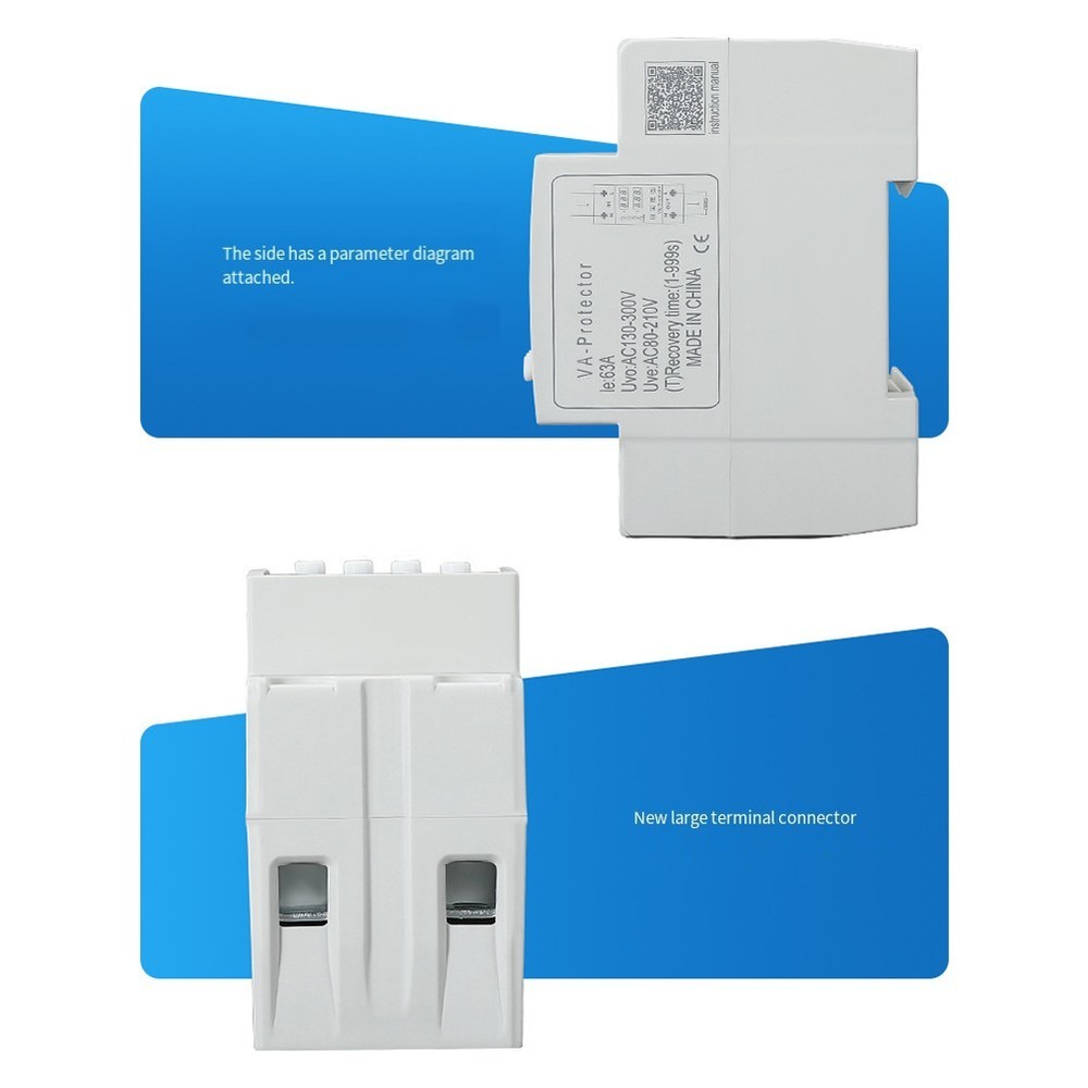 Smart Voltage Control Device Dual LCD Display Over Under Current Protection