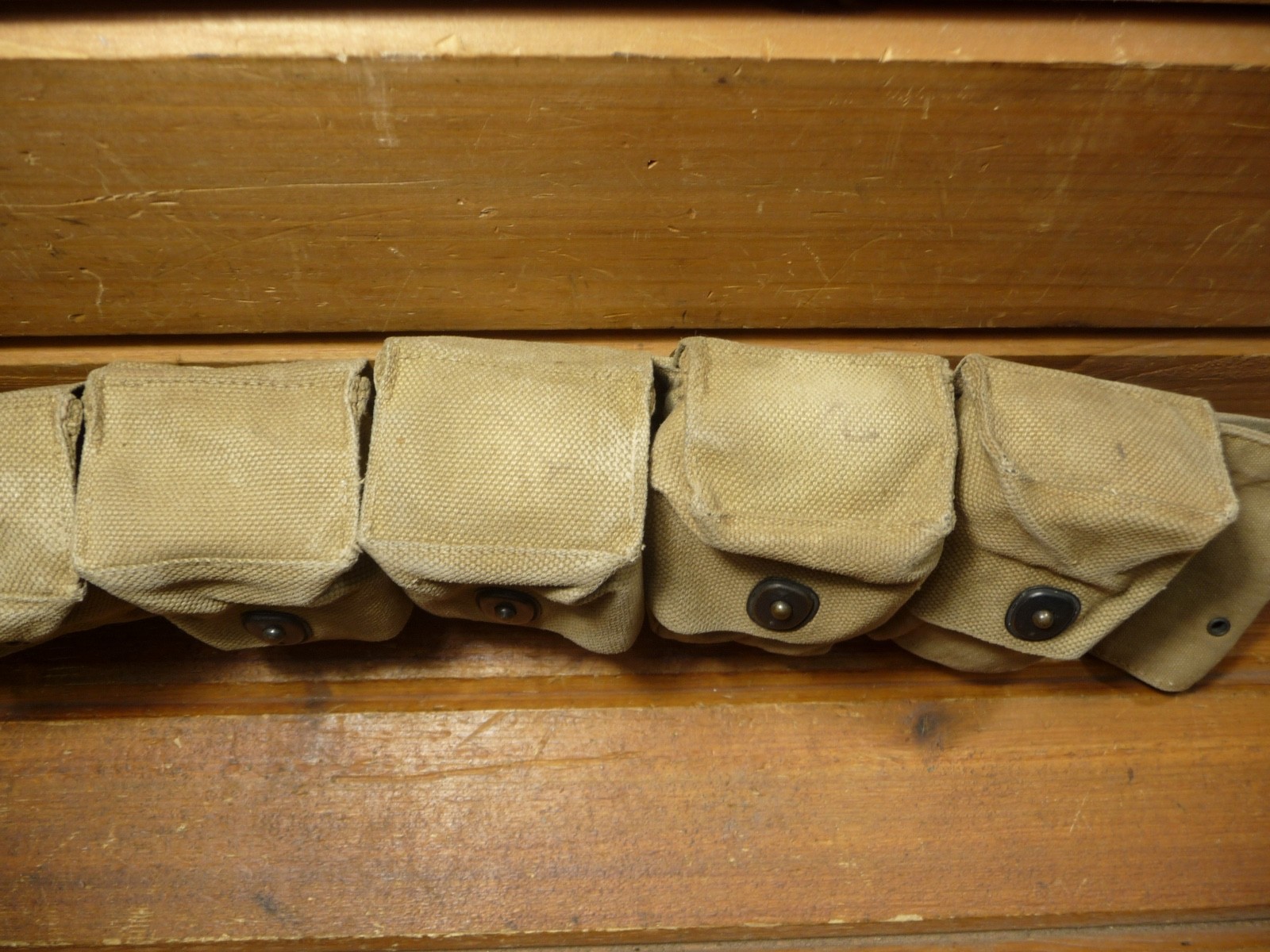 Vintage WWI US M1910 MEDICAL BELT, 10 POCKET, MILLS 1917 PATENT