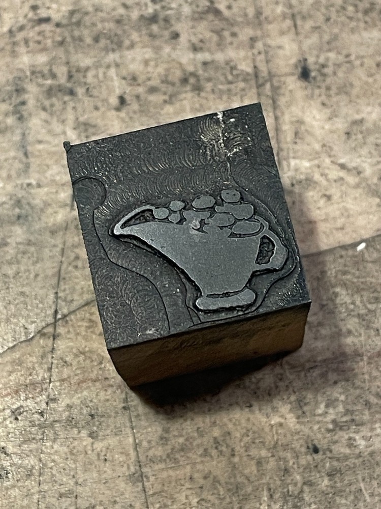 Printing Letterpress Printers Block Coal Bin / Home Heating (1360)