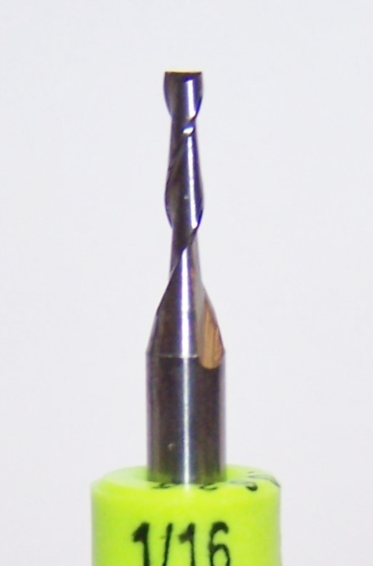 (5) 1/16" (.0625") CARBIDE END MILL 2 FLUTE KYOCERA 1600.0625.250