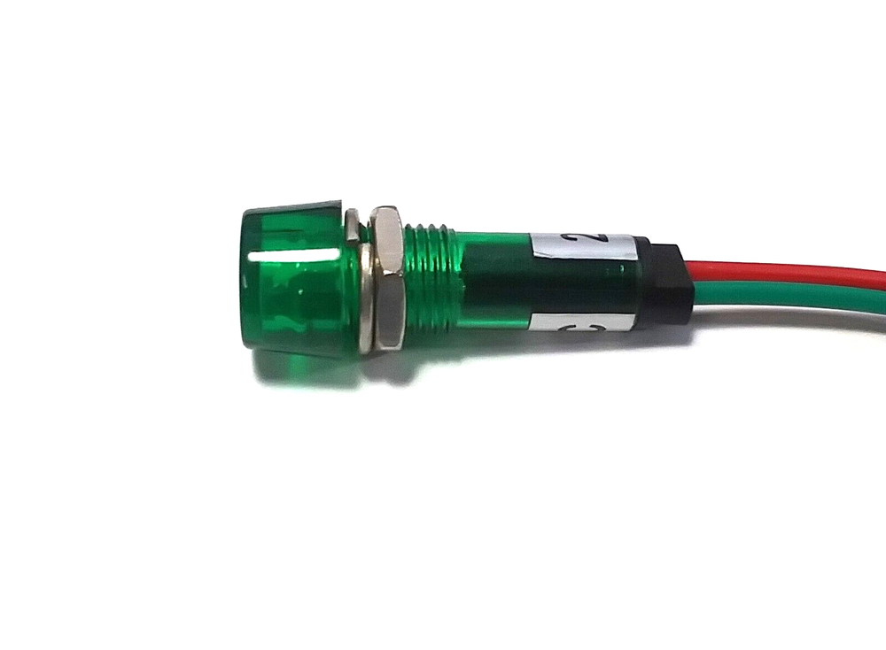 3 BBT 24 volt Waterproof Green LED Hi-Profile Indicator Lights