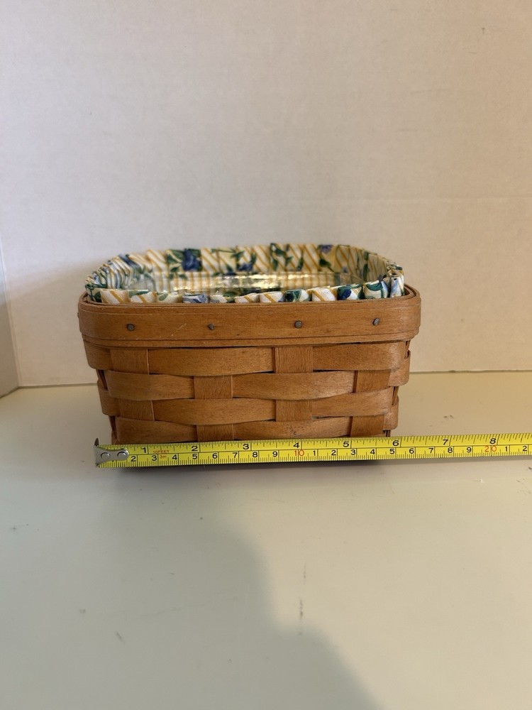 Longaberger Basket 1997 Rose Trellis Liner with Plastic Insert EUC