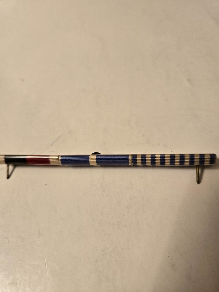 WWII WW2 US Three Ribbon Navy Bar Set