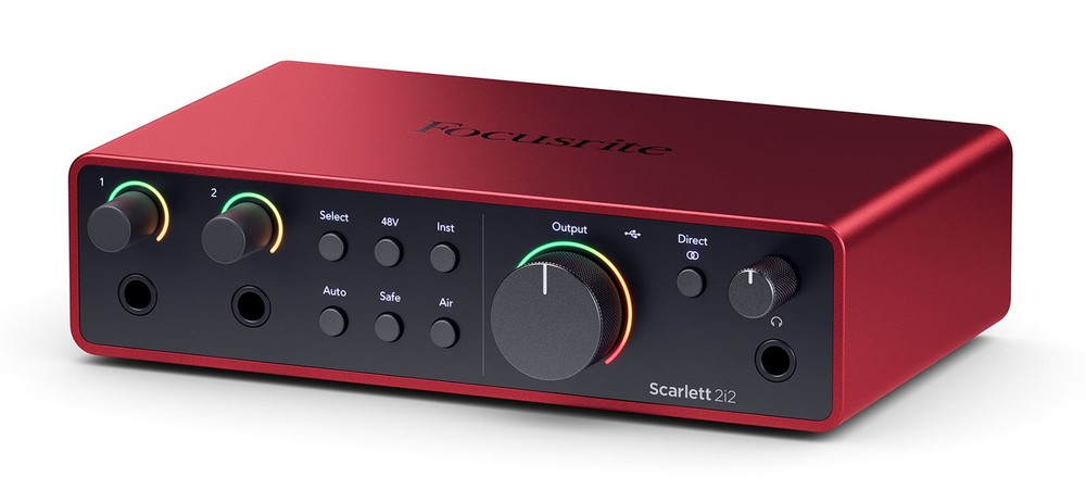 Focusrite Scarlett 2i2 4th Gen Studio Recording USB Audio Interface+Shockmount