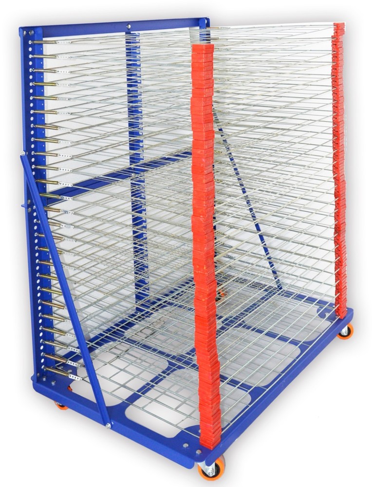 Screen Printing Drying Rack 50 Layers Ink Curing Shelf Movable Tool Multi-layer