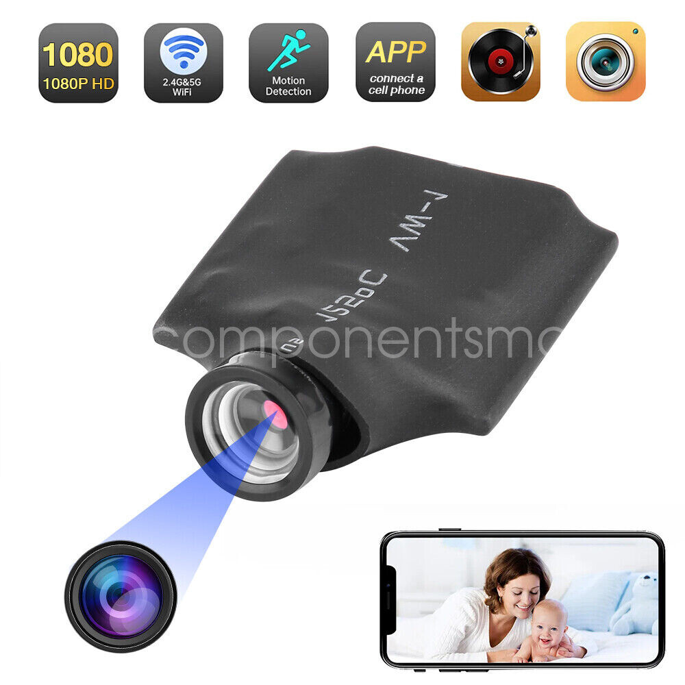1080P Wireless WIFI IP Mini Camera DIY Button Design DVR Security Cam Video AUS