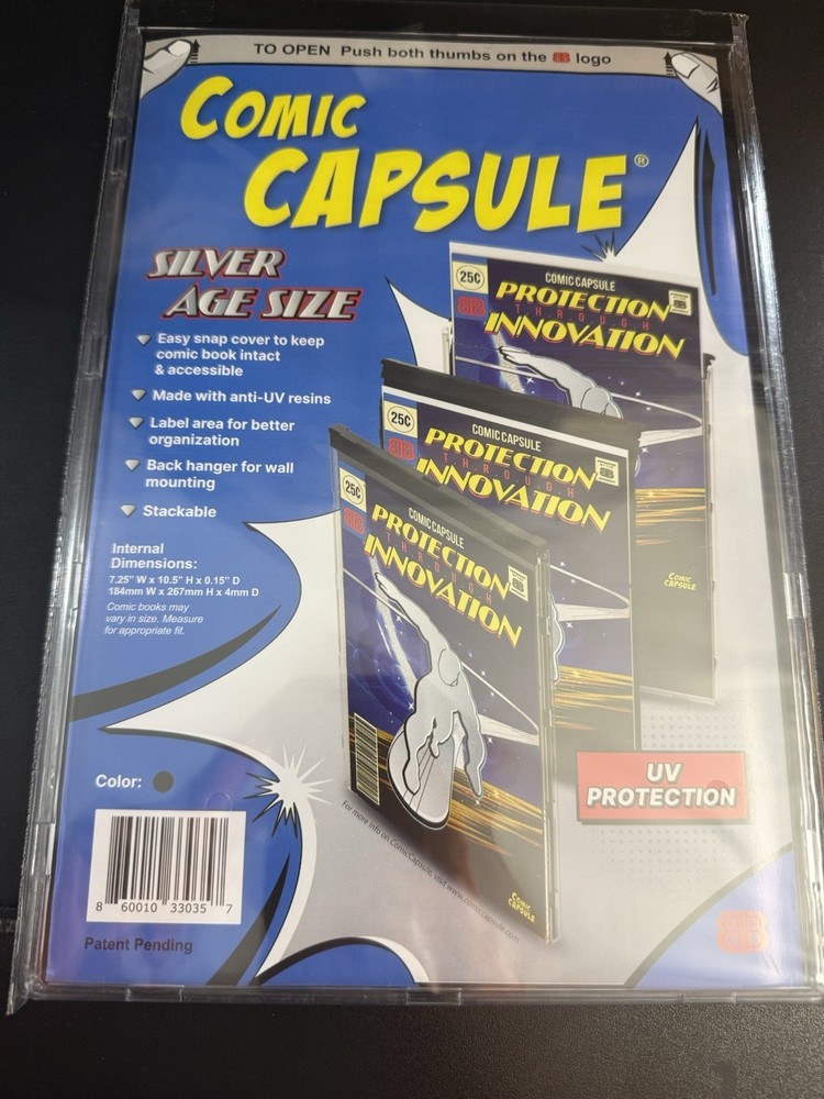 BLACK SILVER AGE SIZE COMICCAPSULE