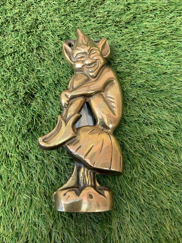 Vintage Brass Pixie Door Knocker B559