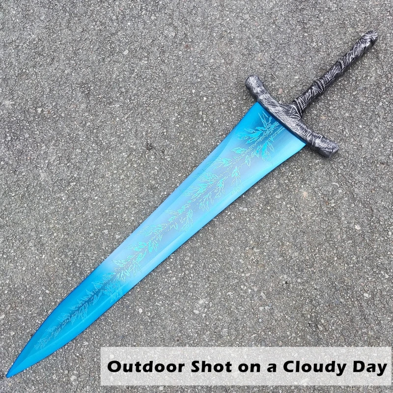 48 Inch All Metal Dark Moon Greatsword Carian Ranni's Moonlight Blue Cosplay Swo