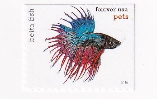 STAMP US SCOTT 5107 "Pets, Betta Fish" FOREVER 2016 MNH