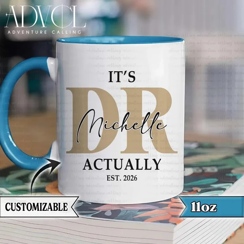 Custom Publication Mug PhD Graduation Coffee Cup Gift