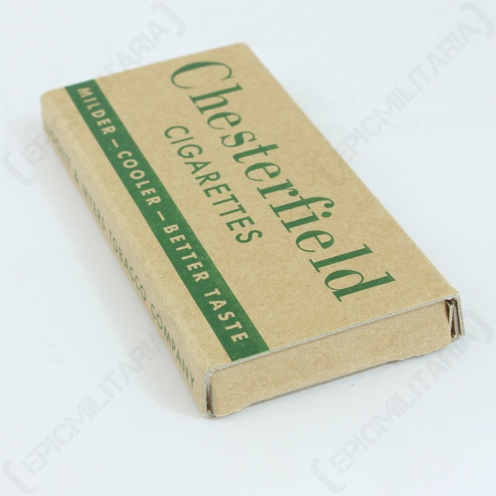 Reproduction WW2 US Chesterfield Cigarette Box - Pocket Litter