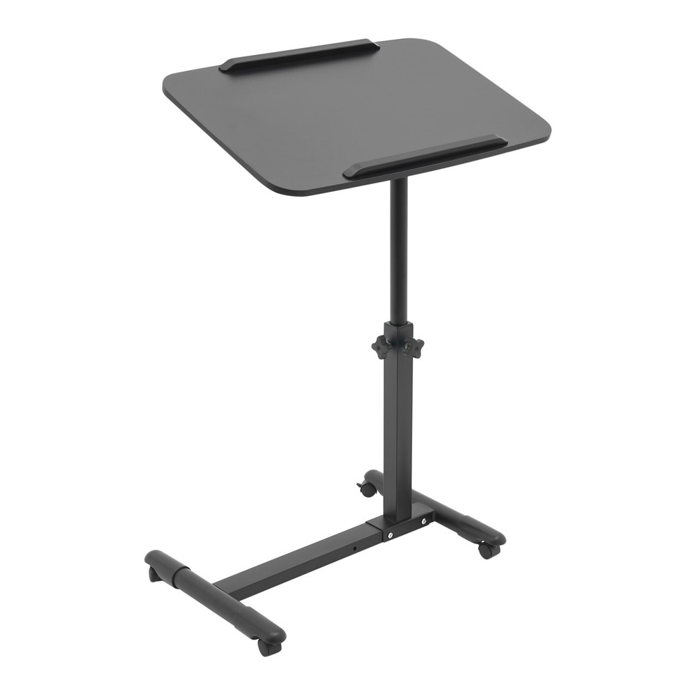 Adjustable Rolling Bedside Table with Wheels for Home and Office Use