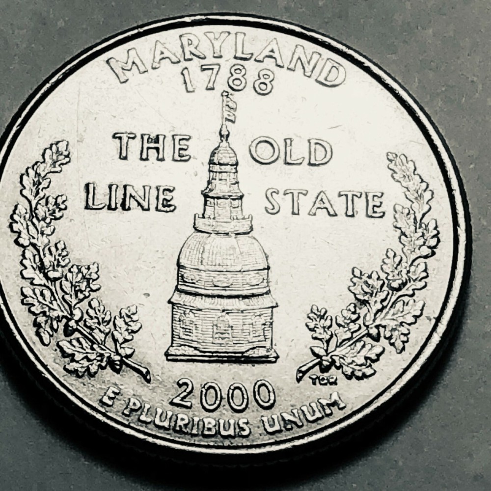 2000 D Maryland Statehood quarter circulated