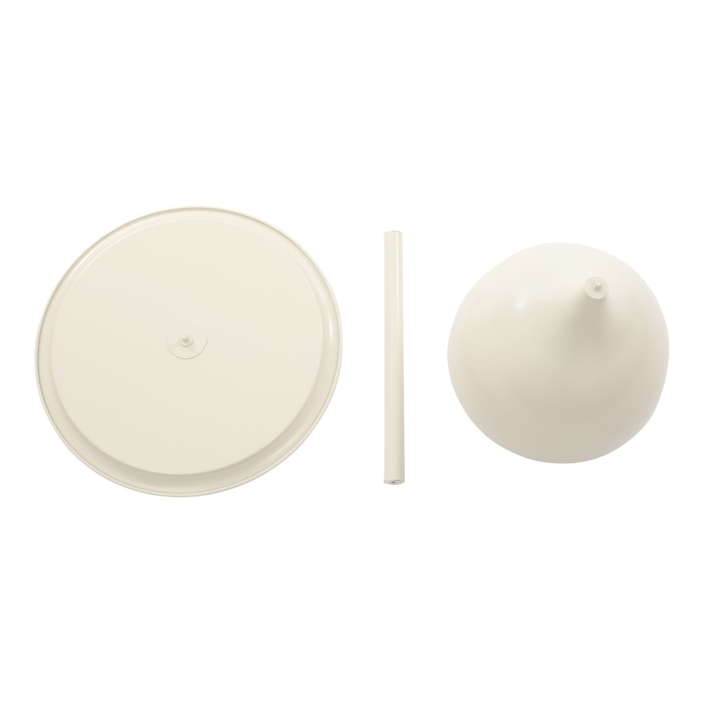 Modern Side Table, Round Side Table, Round Bedside Table Cream White New