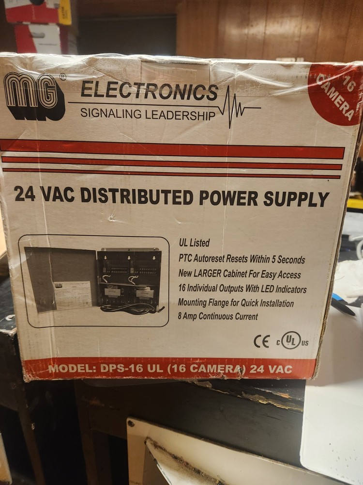 MG-DPS-16UL 16 CAMERA POWER SUPPLY 24VAC