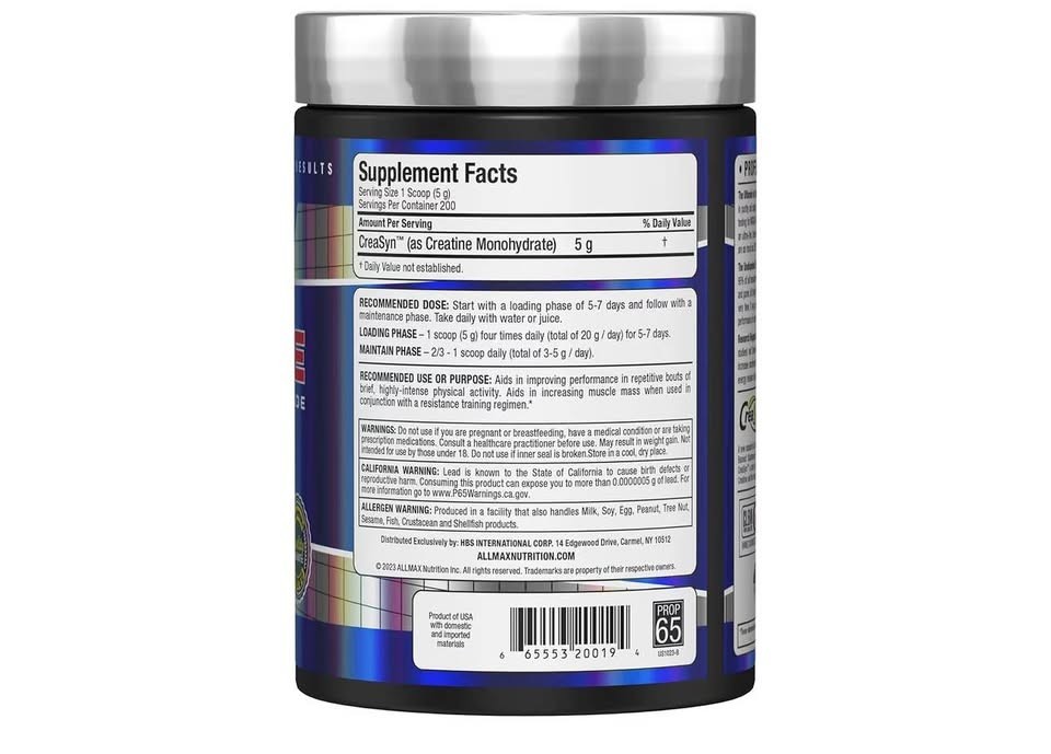 ALLMAX Essentials Creatine Pharmaceutical Grade
