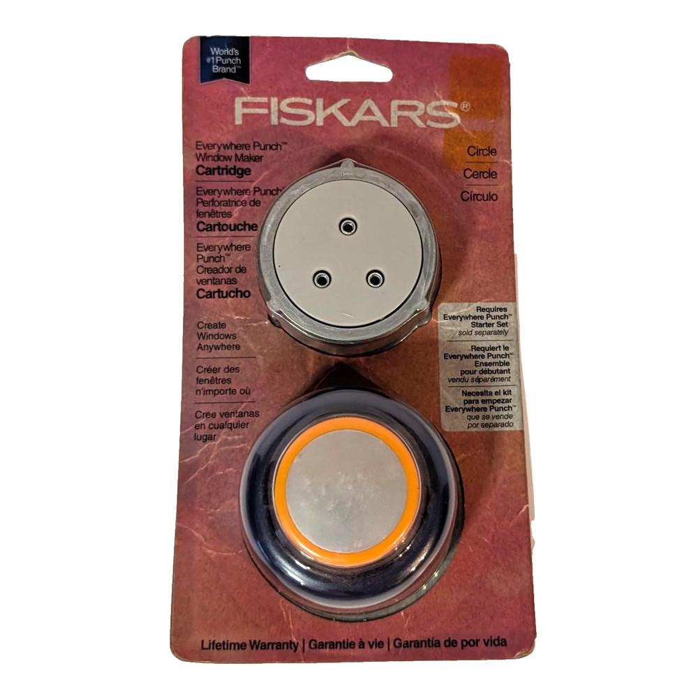 Fiskars Circle Everywhere Punch Cartridge Window Maker, Requires Starter Set