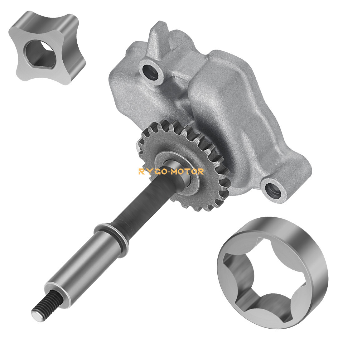 Oil Pump Cover & Rotor & Shaft for Kawasaki Brute Force 650 750 4x4 4x4i 2005-24