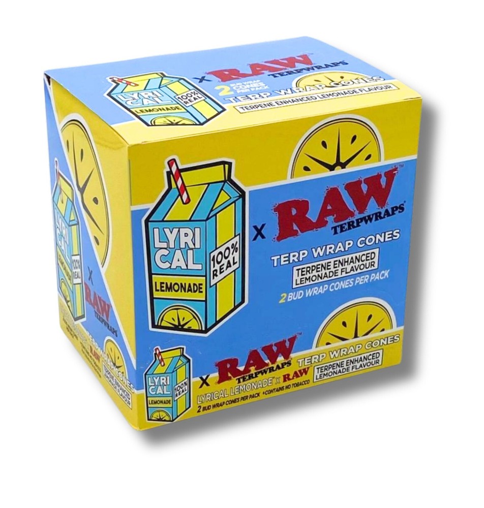 RAW Lyrical Lemonade Terp Wrap Cones (2 cones per pack)