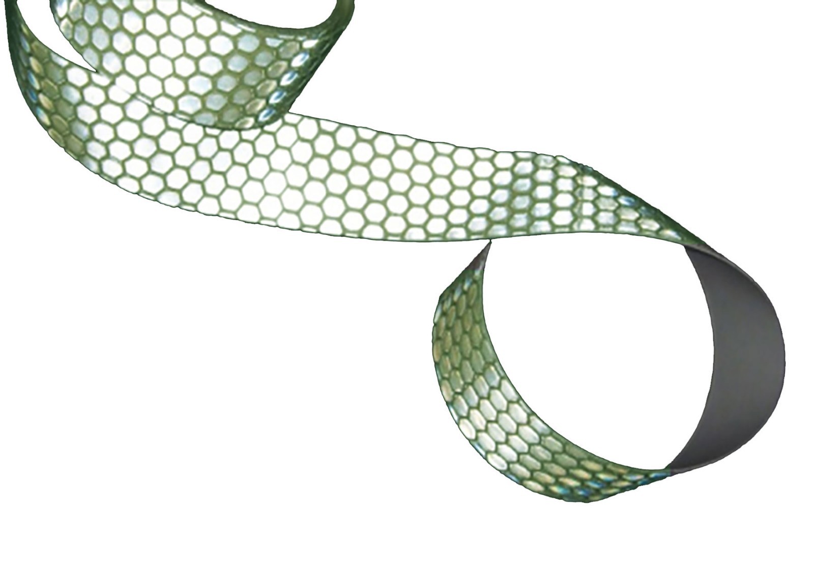 1 Foot - 2" / 50mm Honeycomb Cyflect Sew On Tape Reflective + Photoluminescent