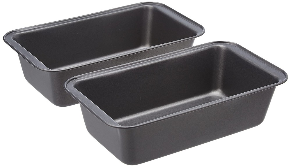 Amazon Basics Rectangular Nonstick Bread Loaf Pan for Baking Meatloaf with Even